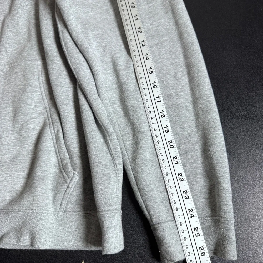 Nike Full Zip Hoodie Mens XXL Gray Heather Solid Embroidered‎ Logo Sweatshirt